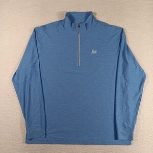 Straight Down Pullover Mens XL Blue Crusher Quarter Zip Golf Performance